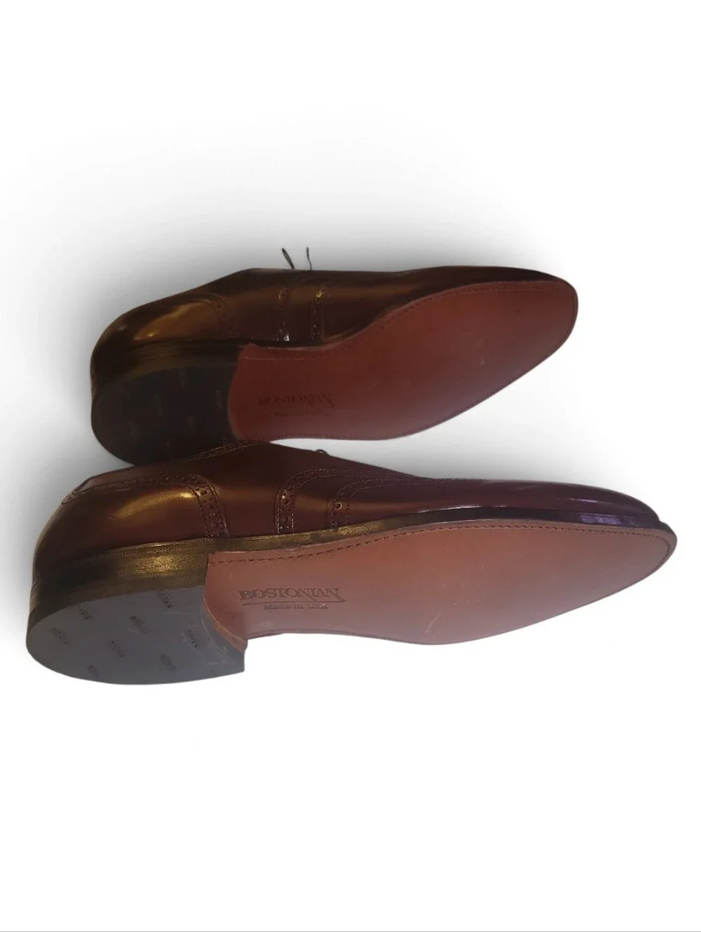 Rare Bostonian FootSavers Longwing Wingtip Shoes Men 13 B/D Oxblood Leather
